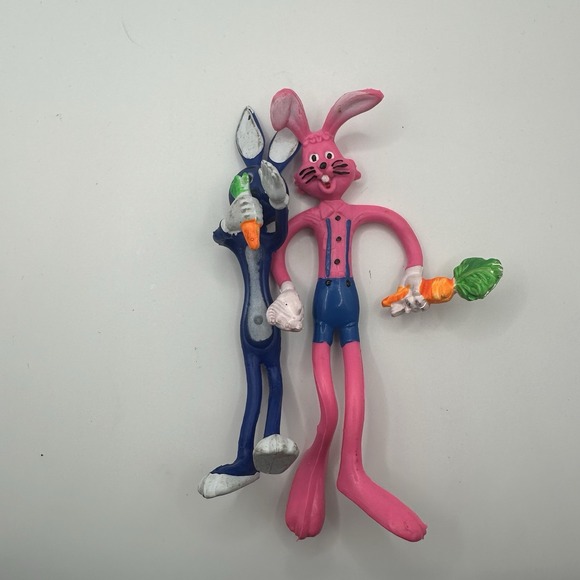 Rubber Rabit Toys | Vintage Rubber Bendable Rabbit Toys | Poshmark